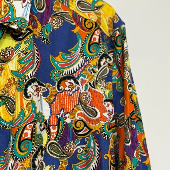 Robert Graham Mens 'Acosta' Classic Fit Paisley Button Up Sport Shirt Size L - Picture 5 of 10